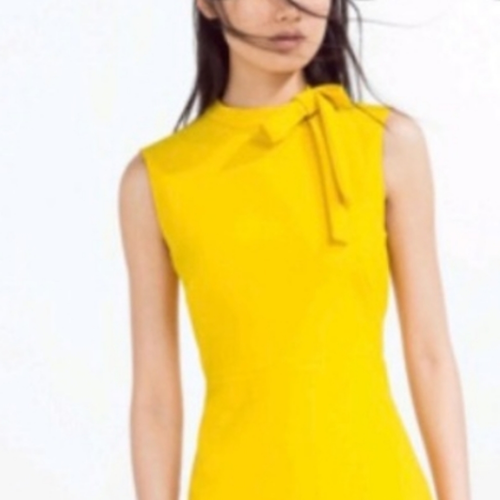 Zara Bow Neck Midi Dress size W